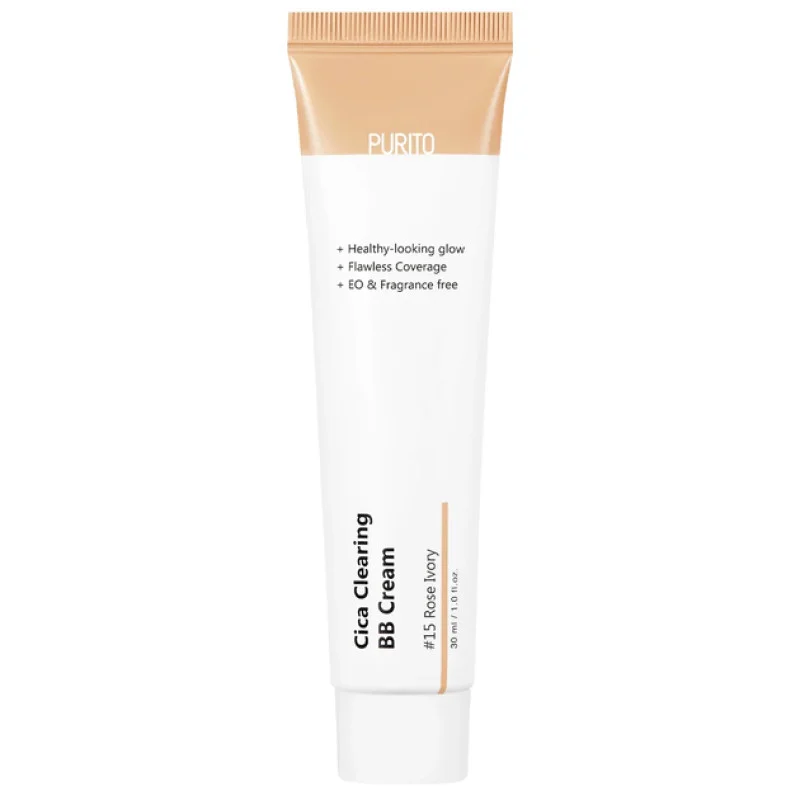 ВВ-крем з центеллою - PURITO Cica Clearing BB cream, 15 тон - Rose Ivory, 30 мл